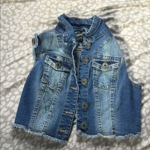 Crop top jean jacket